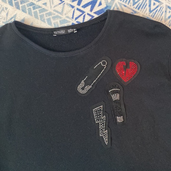 Zara Cropped Sweatshirt - Picture 3 of 6